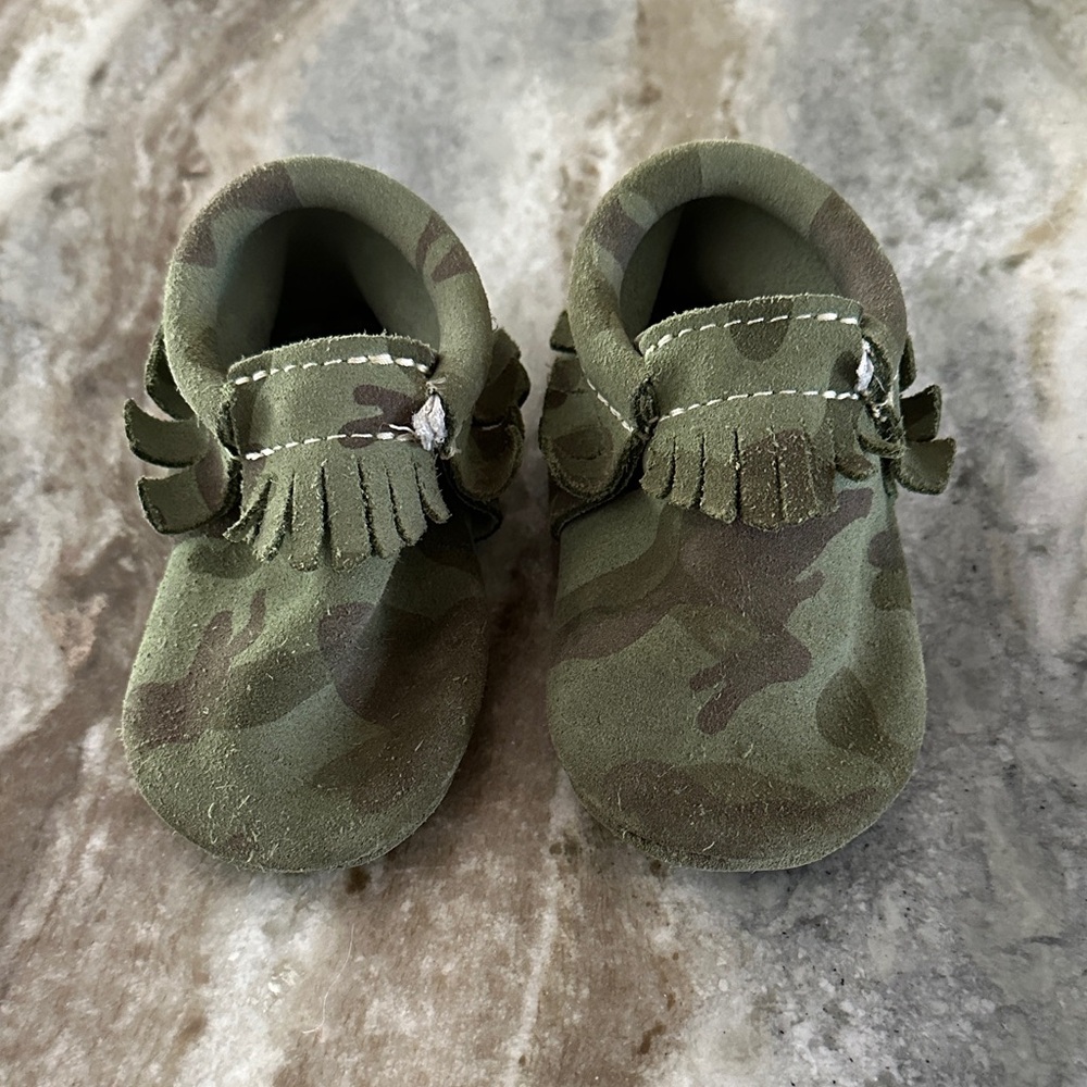 Freshly Picked Green Camouflage Moccasins